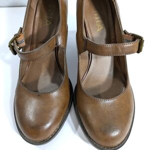 MIA Women's Brown Mary Jane Shoes